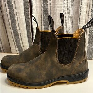 Blundstone Men's Brown Leather Chelsea Boots